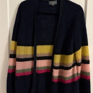 Women's Multicolor Striped Sweater- Size S/M